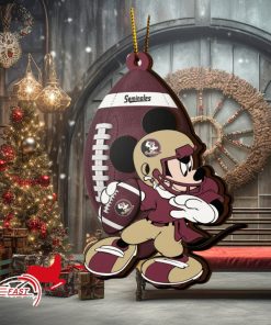 NFL Florida State Seminoles Mickey Mouse Christmas Ornament 2023 Christmas Tree Decorations