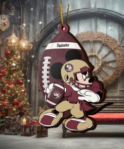 NFL Florida State Seminoles Mickey Mouse Christmas Ornament
