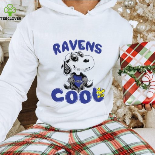 NFL Football Baltimore Ravens Cool Snoopy Shirt Youth T Shirt