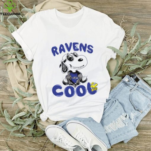 NFL Football Baltimore Ravens Cool Snoopy Shirt Youth T Shirt