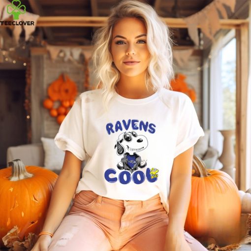 NFL Football Baltimore Ravens Cool Snoopy Shirt Youth T Shirt