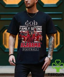 NFL God First Family Second then Alabama Crimson Tide Football 2023 Shirt