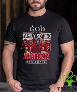 NFL God First Family Second then Alabama Crimson Tide Football 2023 Shirt