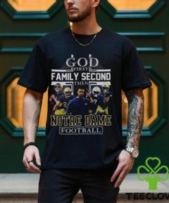 NFL God First Family Second then Notre Dame Fighting Irish Football 2023 Shirt