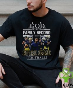 NFL God First Family Second then Notre Dame Fighting Irish Football 2023 Shirt