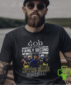 NFL God First Family Second then Notre Dame Fighting Irish Football 2023 Shirt