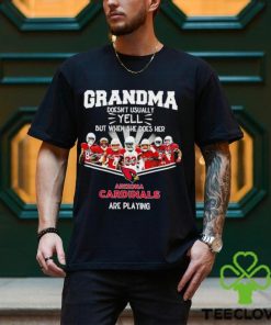 NFL Grandma Doesn’t Usually Yell But When She Does Her Arizona Cardinals Are Playing Football Team signature shirt