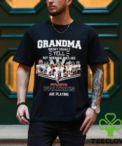 NFL Grandma Doesn’t Usually Yell But When She Does Her Atlanta Falcons Are Playing Football Team signature shirt