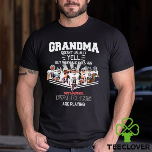 NFL Grandma Doesn’t Usually Yell But When She Does Her Atlanta Falcons Are Playing Football Team signature hoodie, sweater, longsleeve, shirt v-neck, t-shirt