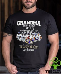 NFL Grandma Doesn’t Usually Yell But When She Does Her Baltimore Ravens Are Playing Football Team signature hoodie, sweater, longsleeve, shirt v-neck, t-shirt