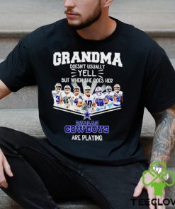 NFL Grandma Doesn’t Usually Yell But When She Does Her Dallas Cowboys Are Playing Football Team signature hoodie, sweater, longsleeve, shirt v-neck, t-shirt