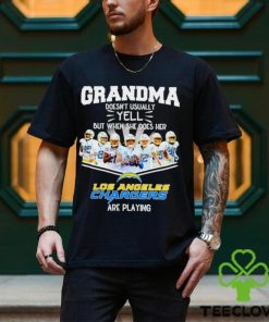 NFL Grandma Doesn’t Usually Yell But When She Does Her Los Angeles Chargers Are Playing Football Team signature shirt 1 NFL Grandma Doesn’t Usually Yell But When She Does Her Los Angeles Chargers Are Playing Football Team signature shirt