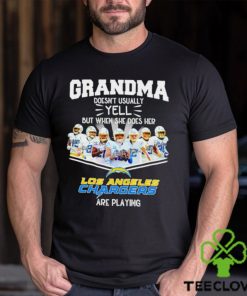 NFL Grandma Doesn’t Usually Yell But When She Does Her Los Angeles Chargers Are Playing Football Team signature shirt 2 NFL Grandma Doesn’t Usually Yell But When She Does Her Los Angeles Chargers Are Playing Football Team signature shirt