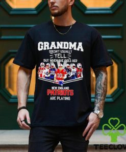 NFL Grandma Doesn’t Usually Yell But When She Does Her New England Patriots Are Playing Football Team signature shirt