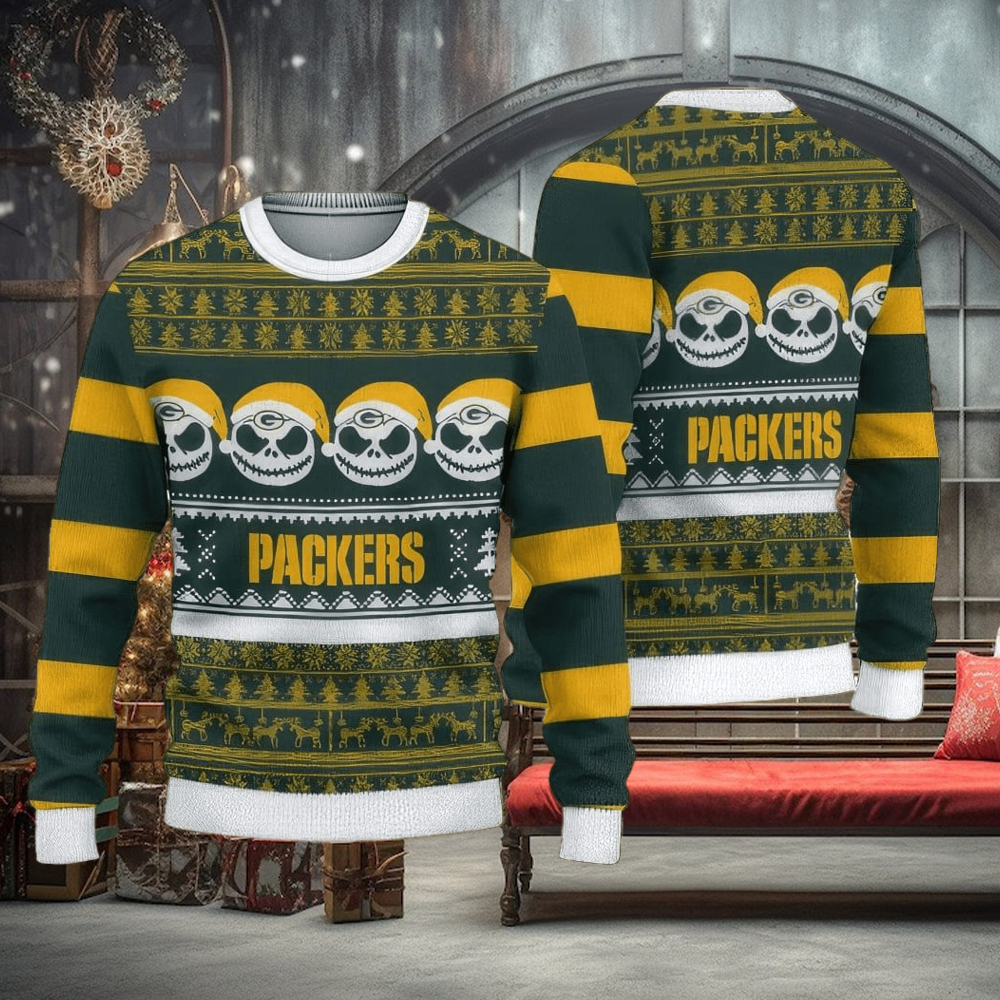 NFL Green Bay Packers Christmas All Over Print Embroider Knitted Sweater  For Men And Women - YesItCustom