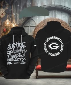 NFL Green Bay Packers Justice Opportunity Equity Freedom Hoodie