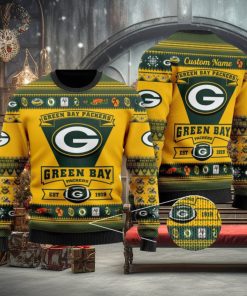 NFL Green Bay Packers Logo New Style Personalized Knitted 3D Sweater