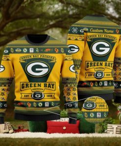 NFL Green Bay Packers Logo New Style Personalized Knitted 3D Sweater