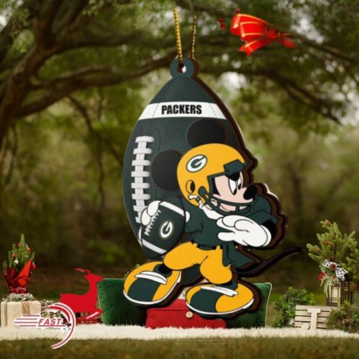 NFL Green Bay Packers Mickey Mouse Christmas Ornament 2023 Christmas Tree Decorations