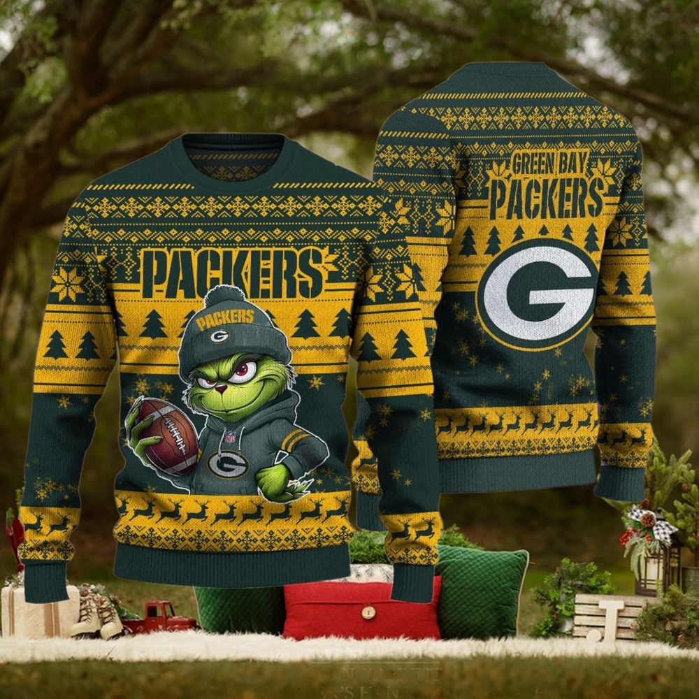 NFL Green Bay Packers The Grinch Ugly Christmas Sweater NFL Green Bay Packers The Grinch Ugly Christmas Sweater