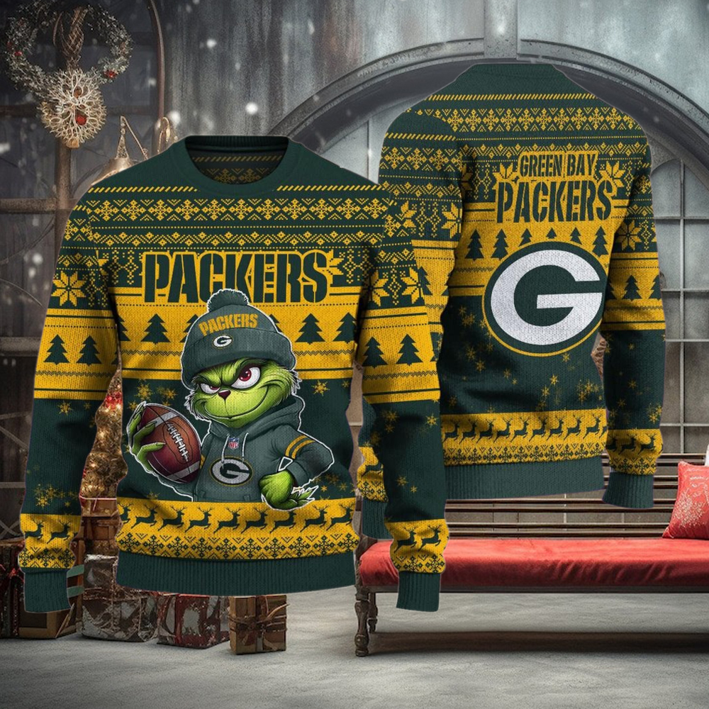 NFL Green Bay Packers The Grinch Ugly Christmas Sweater NFL Green Bay Packers The Grinch Ugly Christmas Sweater