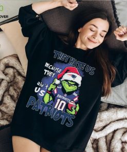 NFL Grinch Christmas They Hate Us Because Ain’t Us New England Patriots Shirt