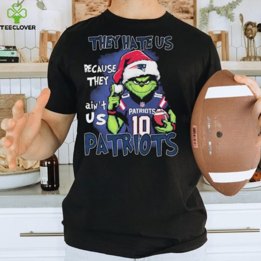 NFL Grinch Christmas They Hate Us Because Ain’t Us New England Patriots Shirt