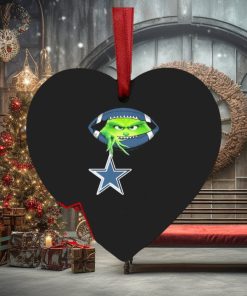 NFL Grinch Hold Dallas Cowboys Football Ornament Custom Name