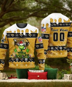 NFL Grinch Jacksonville Jaguars Personalized Limited Christmas Sweater