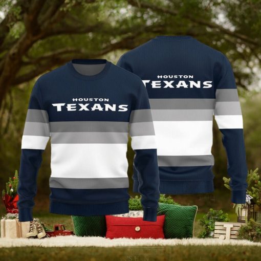 NFL Houston Texans All Over Print Teams Ugly Knitted Sweater For Christmas