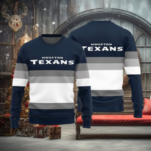 NFL Houston Texans All Over Print Teams Ugly Knitted Sweater For Christmas