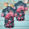 NFL Houston Texans Halloween Skull Pumpkin Hawaiian Shirt