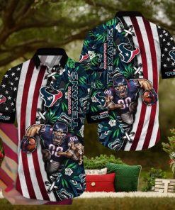 NFL Houston Texans Hawaii Shirt Mascot Aloha Summer Shirt