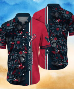 NFL Houston Texans Hawaiian Shirt Floral