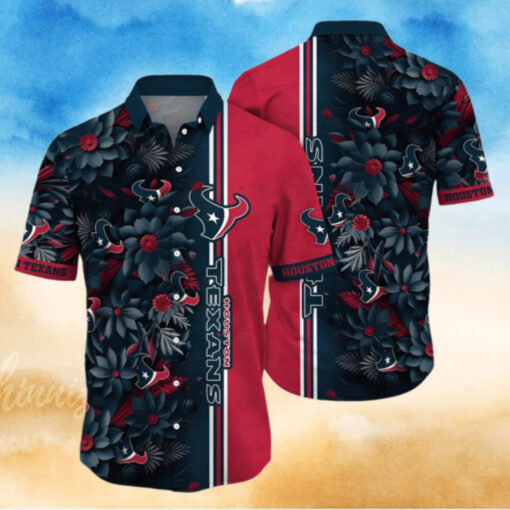 NFL Houston Texans Hawaiian Shirt Floral