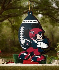 NFL Houston Texans Mickey Mouse Christmas Ornament