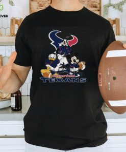NFL Houston Texans Mickey Mouse Donald Duck Goofy Football Shirt T Shirt