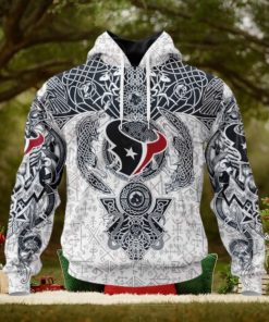 NFL Houston Texans Norse Viking Symbols 3D Hoodie