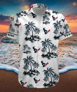 NFL Houston Texans Palm Tree Tropical Summer Hawaiian Shirt