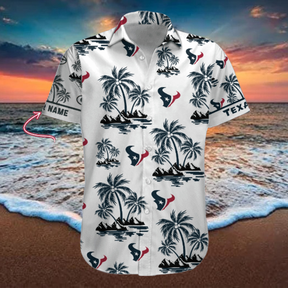 NFL Houston Texans Palm Tree Tropical Summer Hawaiian Shirt NFL Houston Texans Palm Tree Tropical Summer Hawaiian Shirt