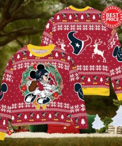 NFL Houston Texans x Mickey Mouse Christ Ugly Sweater