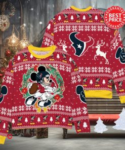 NFL Houston Texans x Mickey Mouse Christ Ugly Sweater