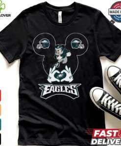 NFL I Love The Eagles Mickey Mouse Philadelphia Eagles T Shirt