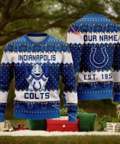 NFL Indianapolis Colts Cute Mascot Custom Ugly Christmas Sweater