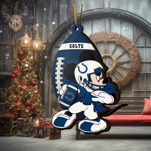 NFL Indianapolis Colts Mickey Mouse Christmas Ornament