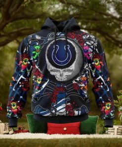 NFL Indianapolis Colts Mix Grateful Dead, Personalized Name & Number Specialized Concepts Kits 3D Hoodie