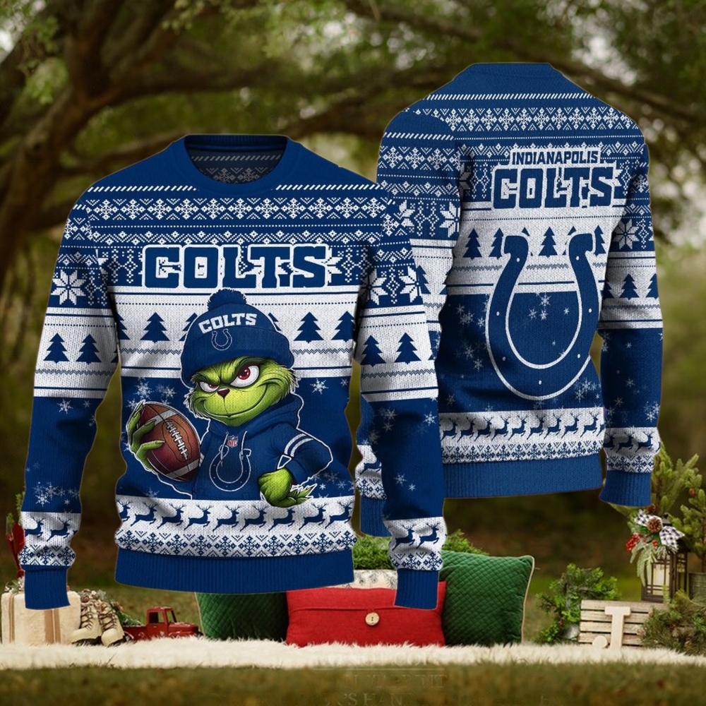 NFL Indianapolis Colts The Grinch Ugly Christmas Sweater NFL Indianapolis Colts The Grinch Ugly Christmas Sweater