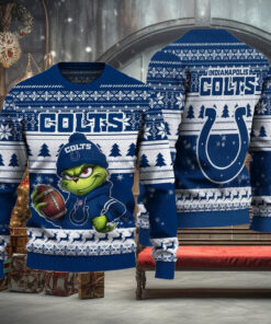 NFL Indianapolis Colts The Grinch Ugly Christmas Sweater