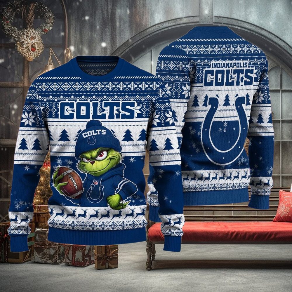 NFL Indianapolis Colts The Grinch Ugly Christmas Sweater NFL Indianapolis Colts The Grinch Ugly Christmas Sweater