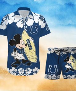 NFL Indianapolis Colts V2 Tropical Combo Hawaiian And Short